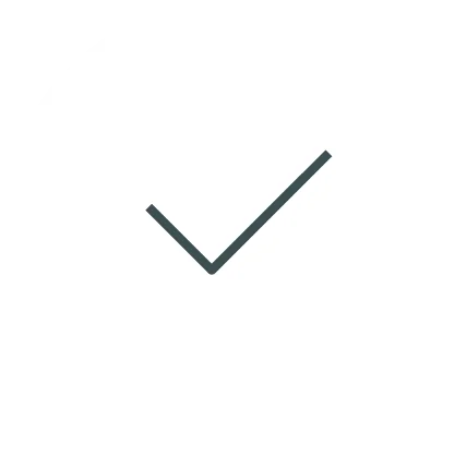 Check-Haken in weißem Kreis